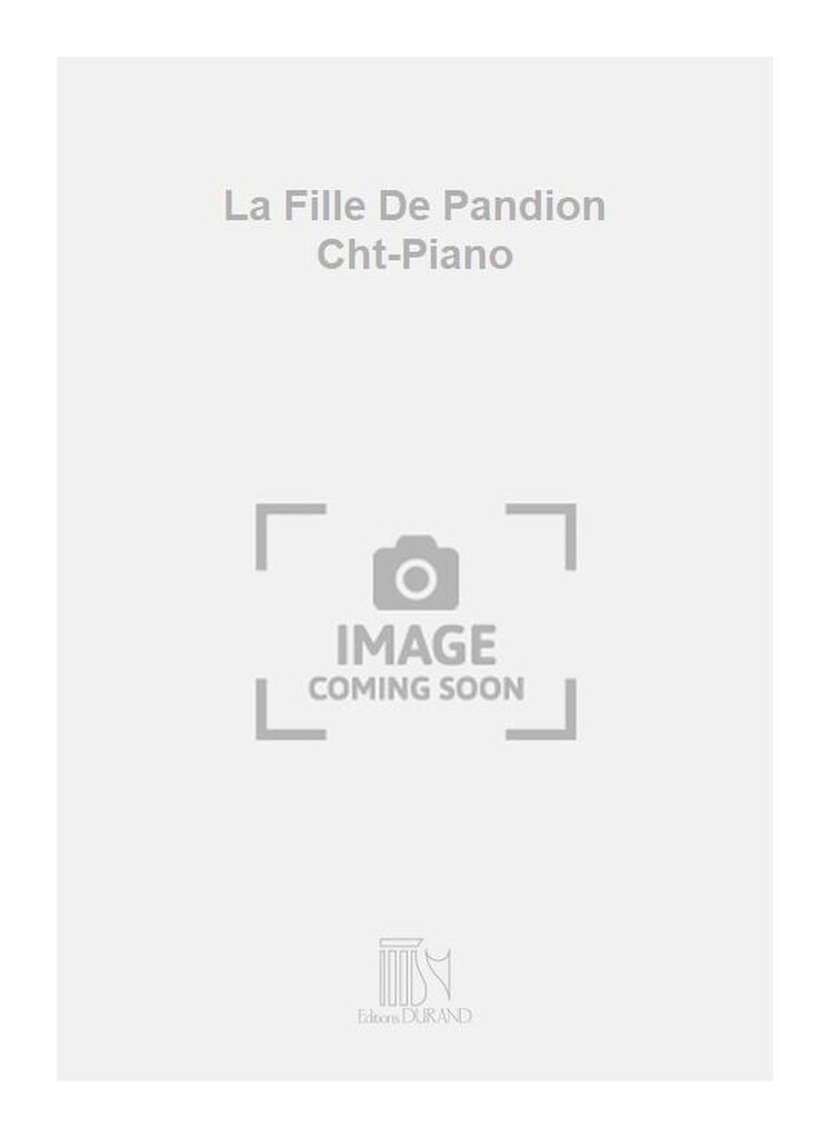 La Fille De Pandion Cht-Piano